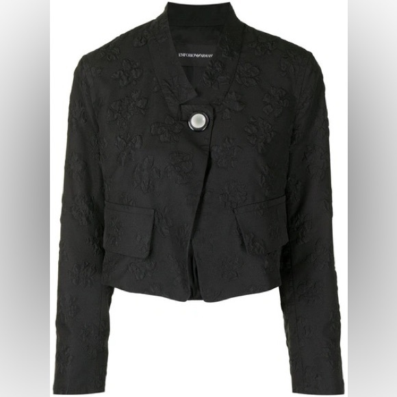 Emporio Armani Jackets & Blazers - Emporio Armani Vintage Ruffle Trim Blazer